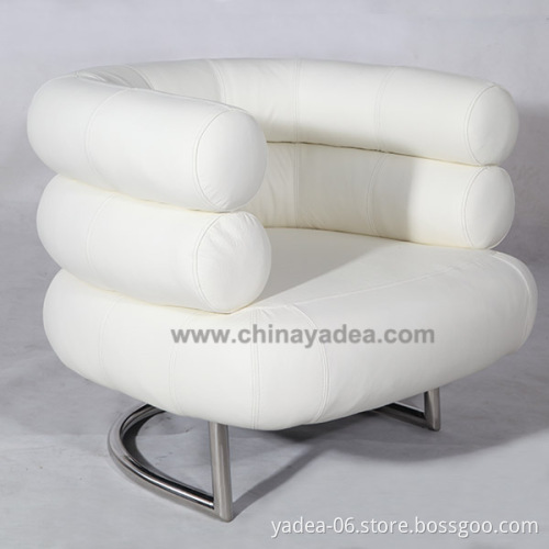Relaxing comfortable Eileen Gray Bibendum Chair in room
